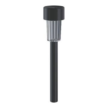 Aigostar - LED Solar light with a dusk sensor LED/0,006W/1,2V 40 mAh 29,5 cm black 6500K IP44