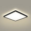 Brilagi - LED Bathroom ceiling light ULTRA SLIM LED/18W/230V 30x30 cm black IP54