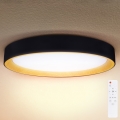 Brilagi - LED Dimmable ceiling light LARIOS LED/48W/230V 3000-6500K ø 39 cm black + remote control