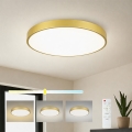 Brilagi - LED Dimmable Ceiling Light POOL LED/60W/230V 3000-6000K Ø 60 cm Gold + Remote Control