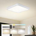 Brilagi - LED Dimmable ceiling light POOL SQUARE LED/36W/230V 3000-6000K 40x40 cm white + remote control