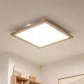 Brilagi - LED Dimmable Ceiling Light SLIMFRAME WOOD LED/58W/230V 64x64 cm 3000-6000K brown + remote control