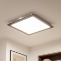 Brilagi - LED Dimmable Ceiling Light SLIMFRAME WOOD LED/58W/230V 64x64 cm 3000-6000K Dark Brown + Remote Control