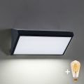 Brilagi - LED Dimmable Outdoor Wall Light TRIANGLE 1xE27/6W/230V 2700-6500K IP65 Black