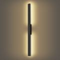 Brilagi - LED Outdoor Wall Light LUNA LED/24W/230V 3000K IP65 100 cm Black CRI 90