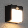 Brilagi - LED Outdoor wall light with a sensor TERNI LED/12W/230V anthracite IP44