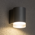 Brilagi - Outdoor wall light MATERA 1xGU10/30W/230V grey IP54