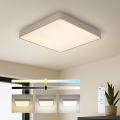 Brilagi - POOL LED Dimmable Ceiling Light LED/36W/230V 3000-6000K 40x40 cm Beige + Remote Control