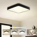 Brilagi - POOL SQUARE LED Ceiling Light/36W/230V 3000/4500/6000K 40x40 cm Black