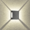 Brilagi - QUADRAY LED/4W/230V Outdoor Wall Light, Anthracite, IP65