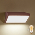 Brilagi - TRIANGLE Dimmable LED Outdoor Wall Light 1xE27/6W/230V 2700-6500K IP65 brown