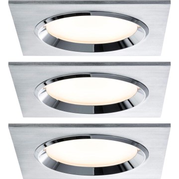 Paulmann 92696 - SET 3xLED/8W Dimmable recessed light DICE 230V
