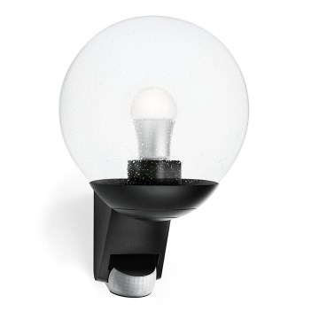 STEINEL 005535 - Outdoor wall light with sensor L585S 1xE27/60W black IP44
